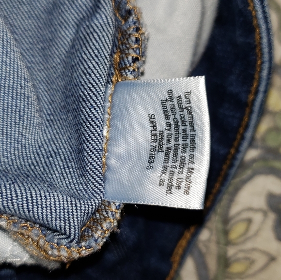 St John's Bay Dark Straight Leg Stretch Jeans 22W - Picture 5 of 5